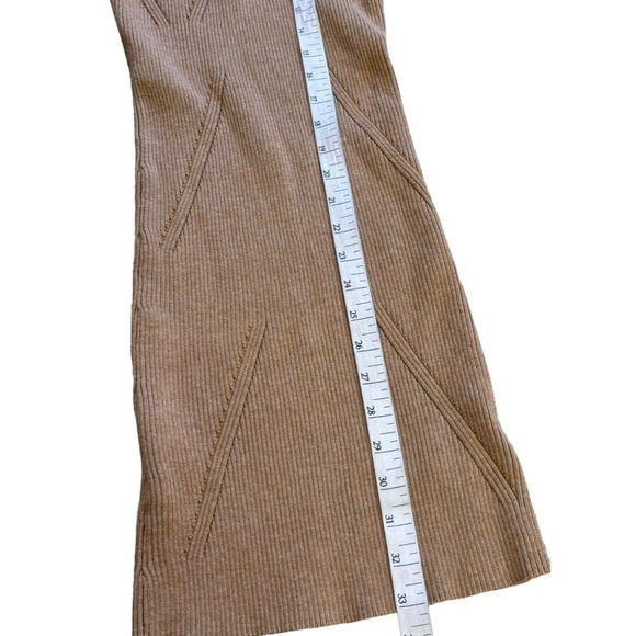 Lulu’s Toffee Brown Sweater Dress Women’s XS Ribbed Cutout Bodycon Autumn Fall - Picture 9 of 11